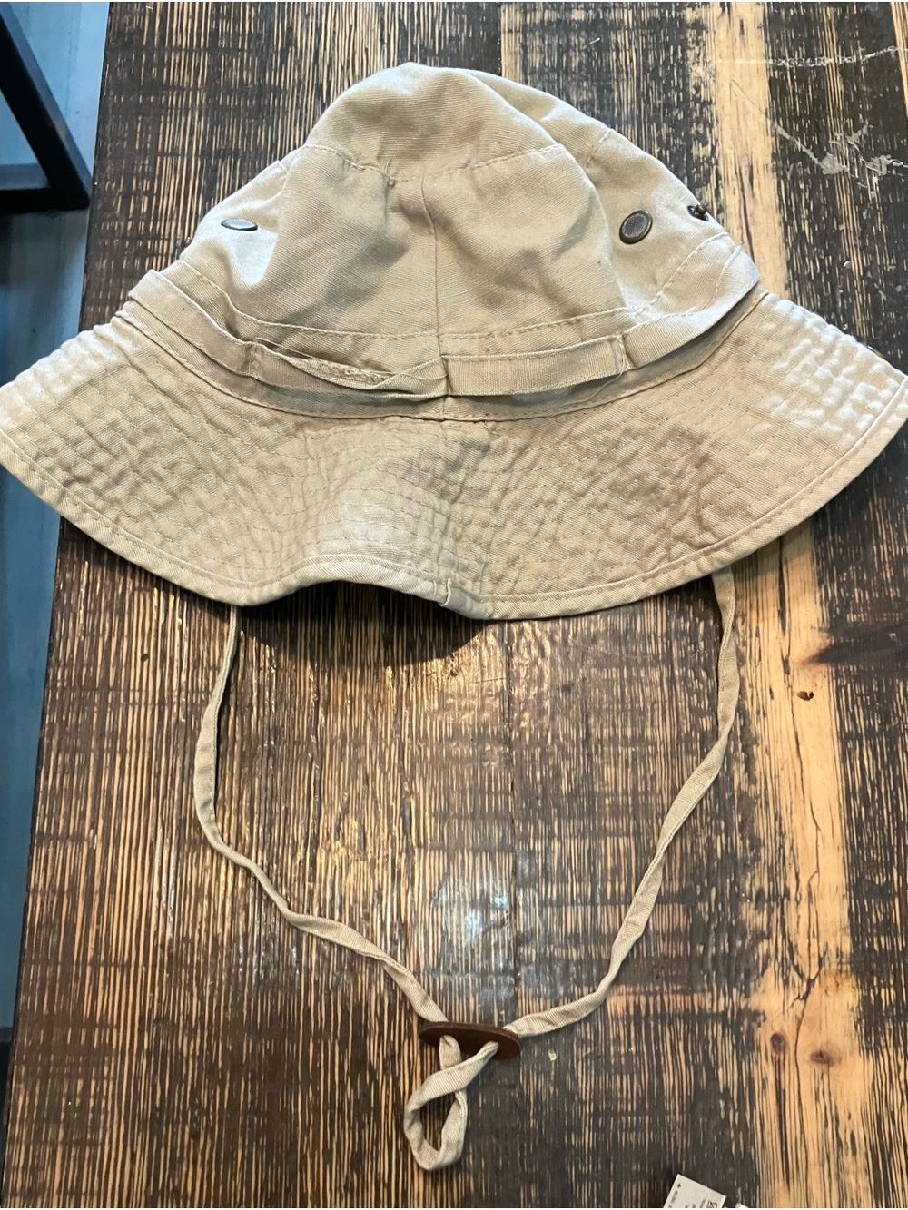 Woman’s Beige Faded Glory Bucket Hat